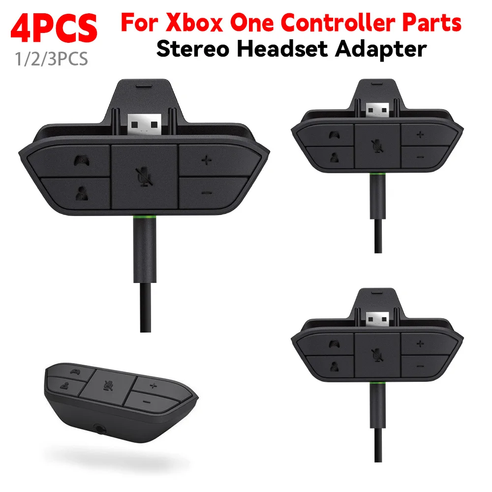 Gaming Headphone Accessories - Xbox one,コントローラーパーツ,オーディオバランス,マイク,ヘッドフォンコンバーター,3.5mmジャック,ゲームアクセサリー用ステレオヘッドセットアダプター