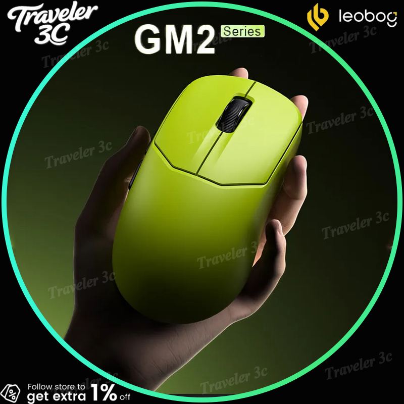Gaming Hand Accessories - Leobog GM2 トリモーダル ワイヤレス ゲーミングマウス 人間工学に基づいた