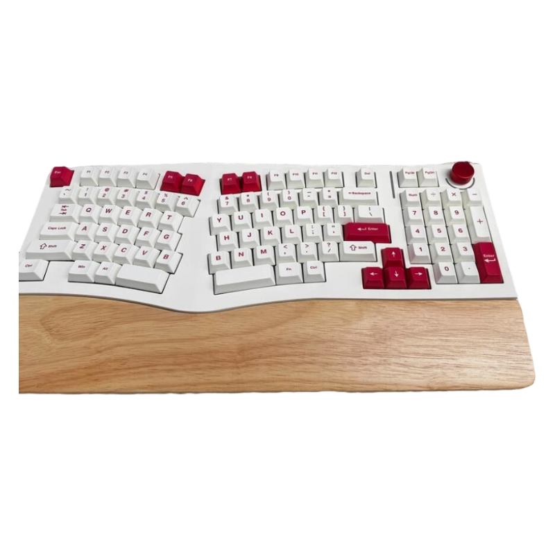 Gaming Hand Accessories - Mofy-Aliceメカニカルキーボード,カスタムオークハンドレスト,人間工学に基づいたパームレスト,ゲーミングキーボードアクセサリー,alice 80,98
