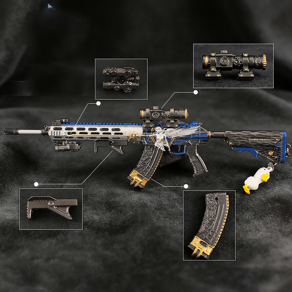 Gaming Accessories For Kids - 22cm着脱式おもちゃ銃キーホルダー金属製モデルディスプレイ＆コレクタブルギフトCSゲーム周辺機器アクセサリー子供用おもちゃZG440