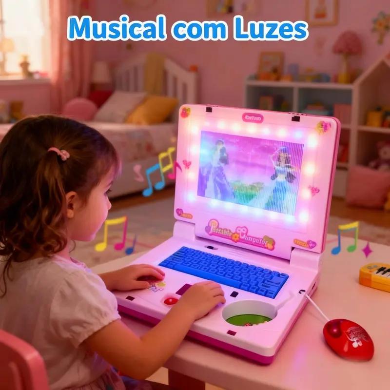 Gaming Accessories For Kids - ミニノートブック音楽玩具ラップトップポータブル統合幼児パズル学習機械フェイクコンピュータ啓発誕生日プレゼント