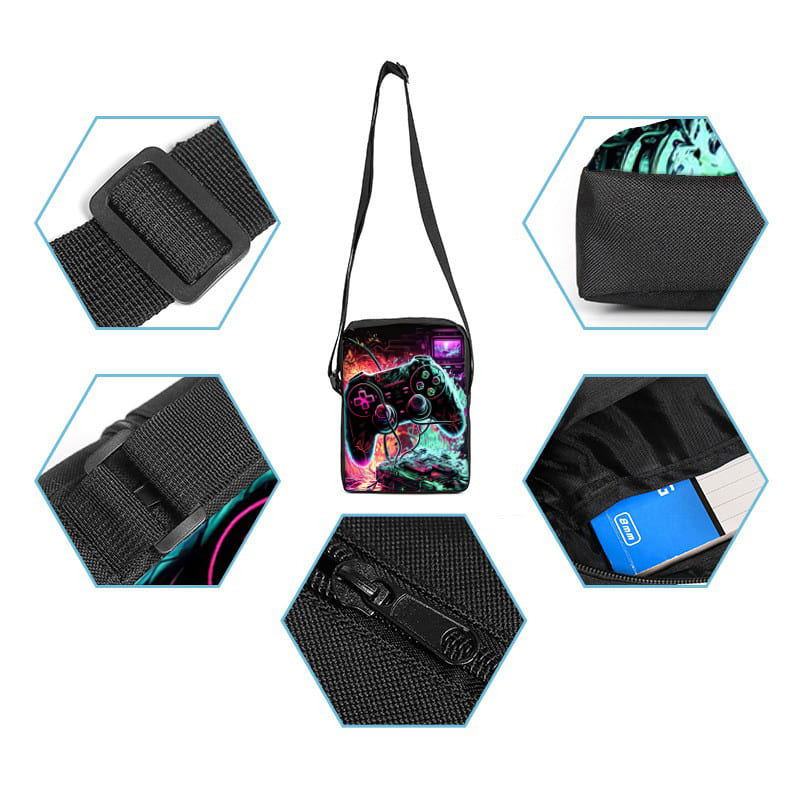 クールなゲームパッドデイリー片面メッセンジャーバッグ男の子/ - Gaming Accessories For Kids のレビューと価格