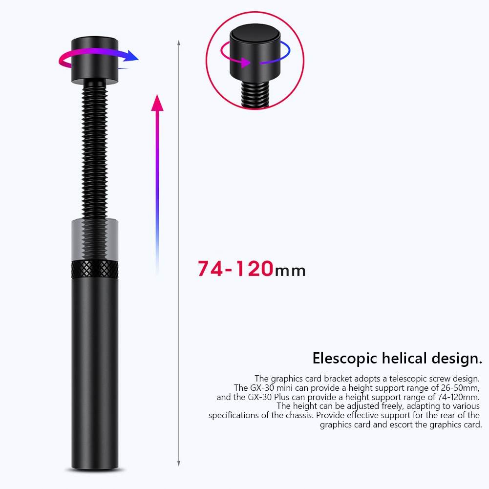グラフィックスカード GPU ブレースサポート垂直伸縮式回転 - Vertical Gpu Bracket のレビューと価格