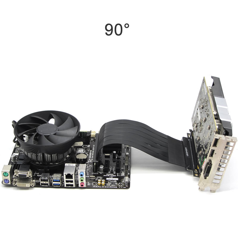 PCIe ライザーケーブル グラフィックスカード延長ケーブル - Vertical Gpu Bracket のレビューと価格