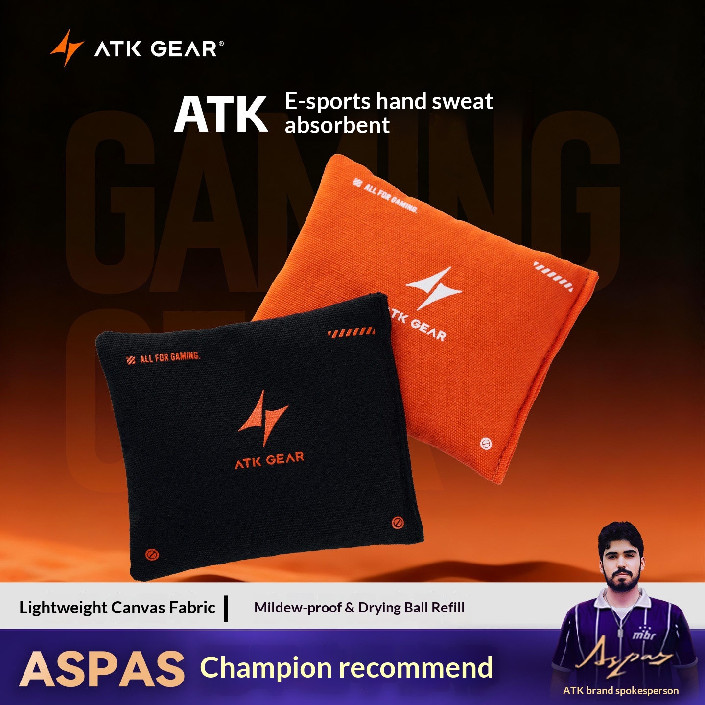 ATK Esports パームスウェットパック 汗吸収 滑り - Gaming Hand Accessories のレビューと価格
