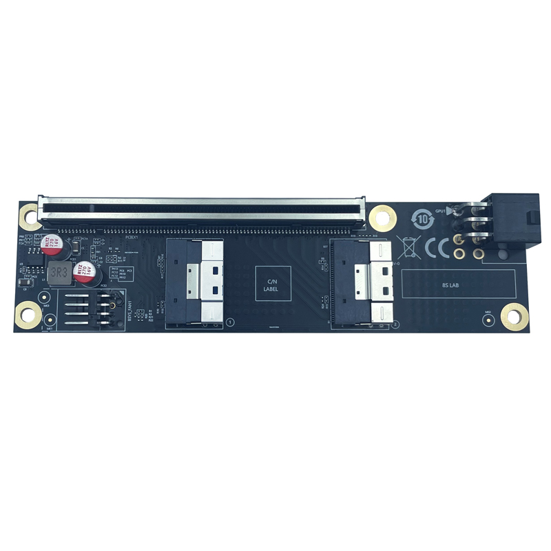 新型2ポートSlimSAS 8i x2 - PCIe5.0  - Vertical Gpu Bracket のレビューと価格