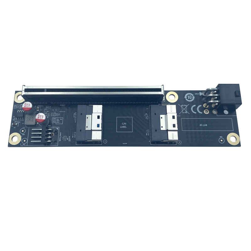 新型2ポートSlimSAS 8i x2 - PCIe5.0  - Vertical Gpu Bracket のレビューと価格