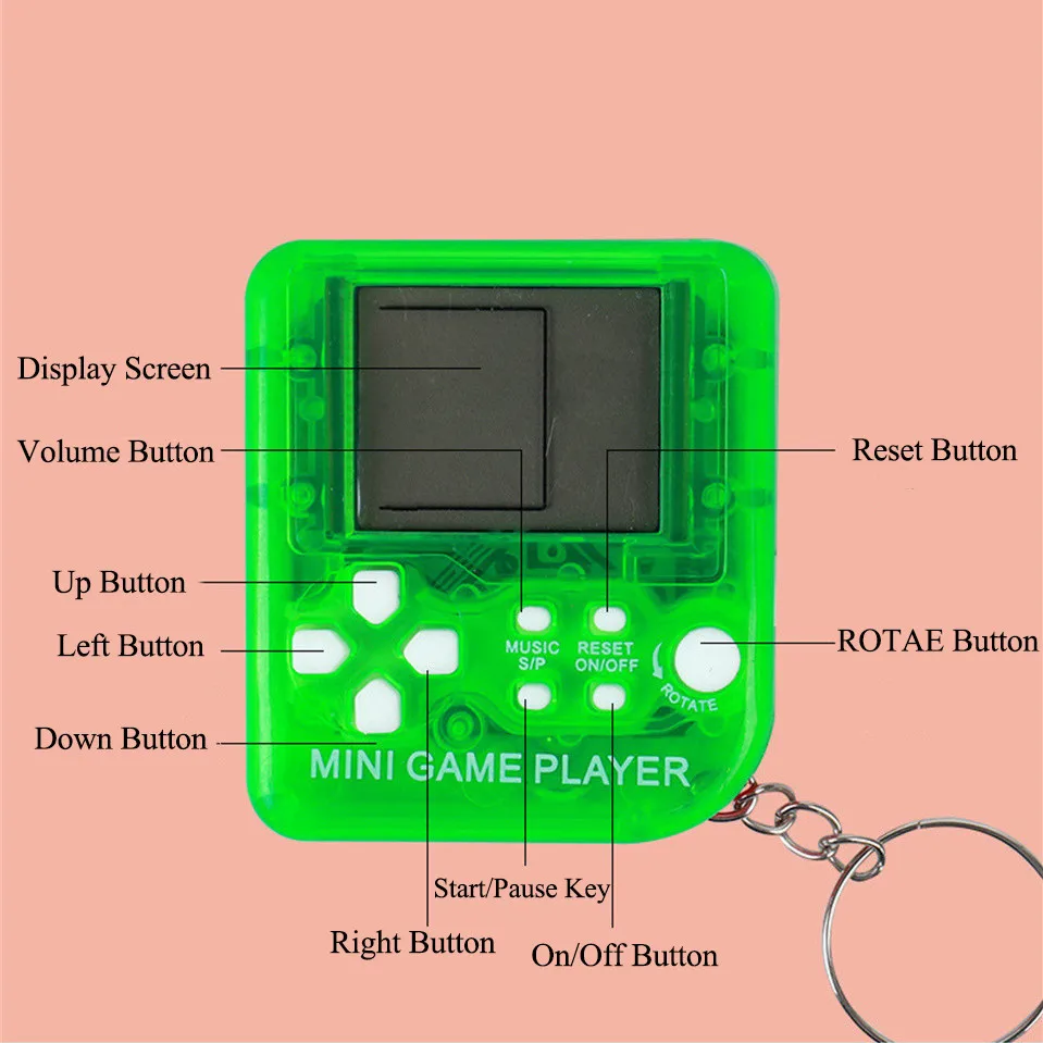 レトロミニハンドヘルドゲームプレーヤークラシック電子ゲームハ - Gaming Accessories For Kids のレビューと価格