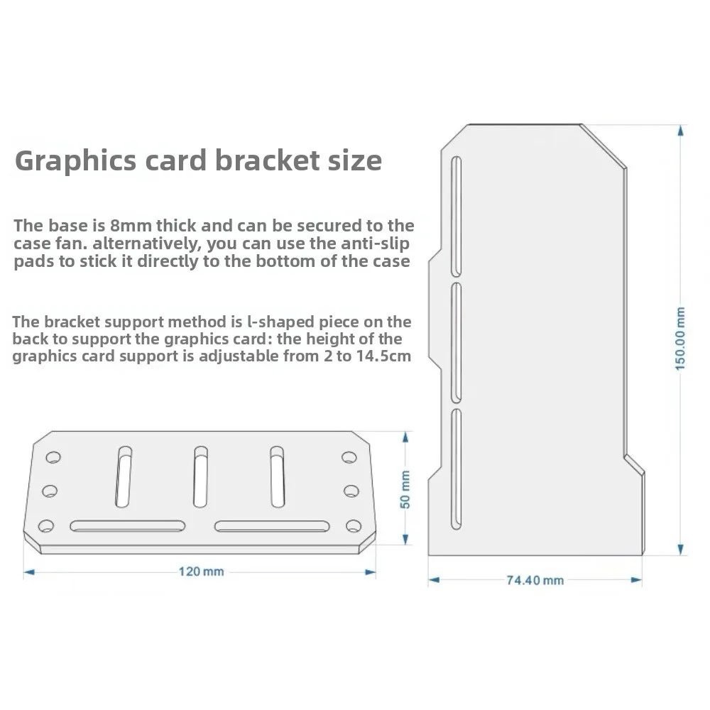 DIYミラーVGAホルダーARGBゲーマーキャビネット509 - Vertical Gpu Bracket のレビューと価格